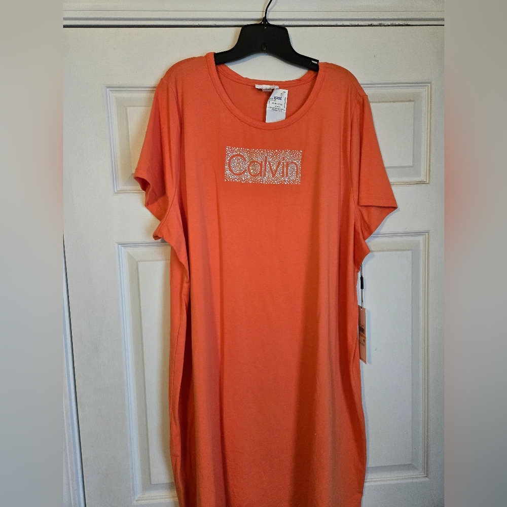 Calvin Klein Rust T-Shirt with Logo